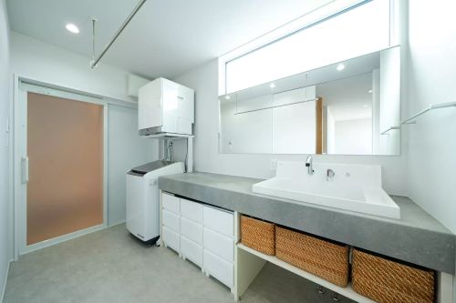 R+house施工事例 洗面室